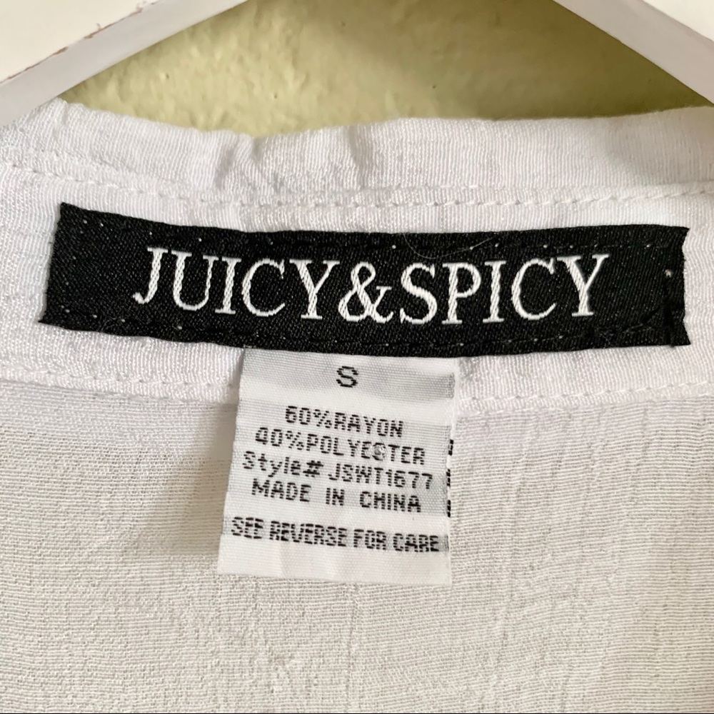 JUICY & SPICY Boho White Tunic Top - Picture 3 of 8